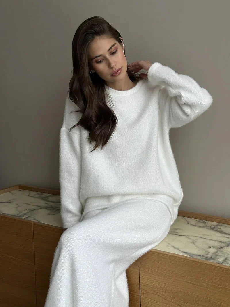 Levoire | Jupe Et Top Chaud Manches Longues Ensemble Femme Set