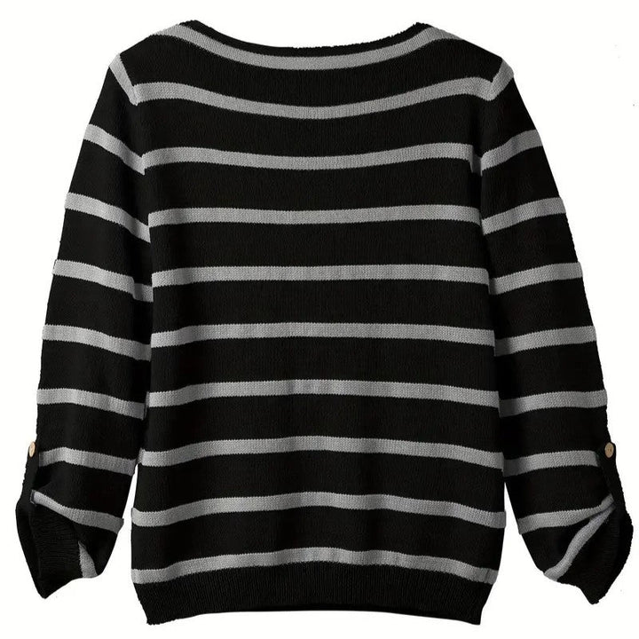 Levoire | Pull Rayé Modèle Ample Grand Pull Vêtements Femme