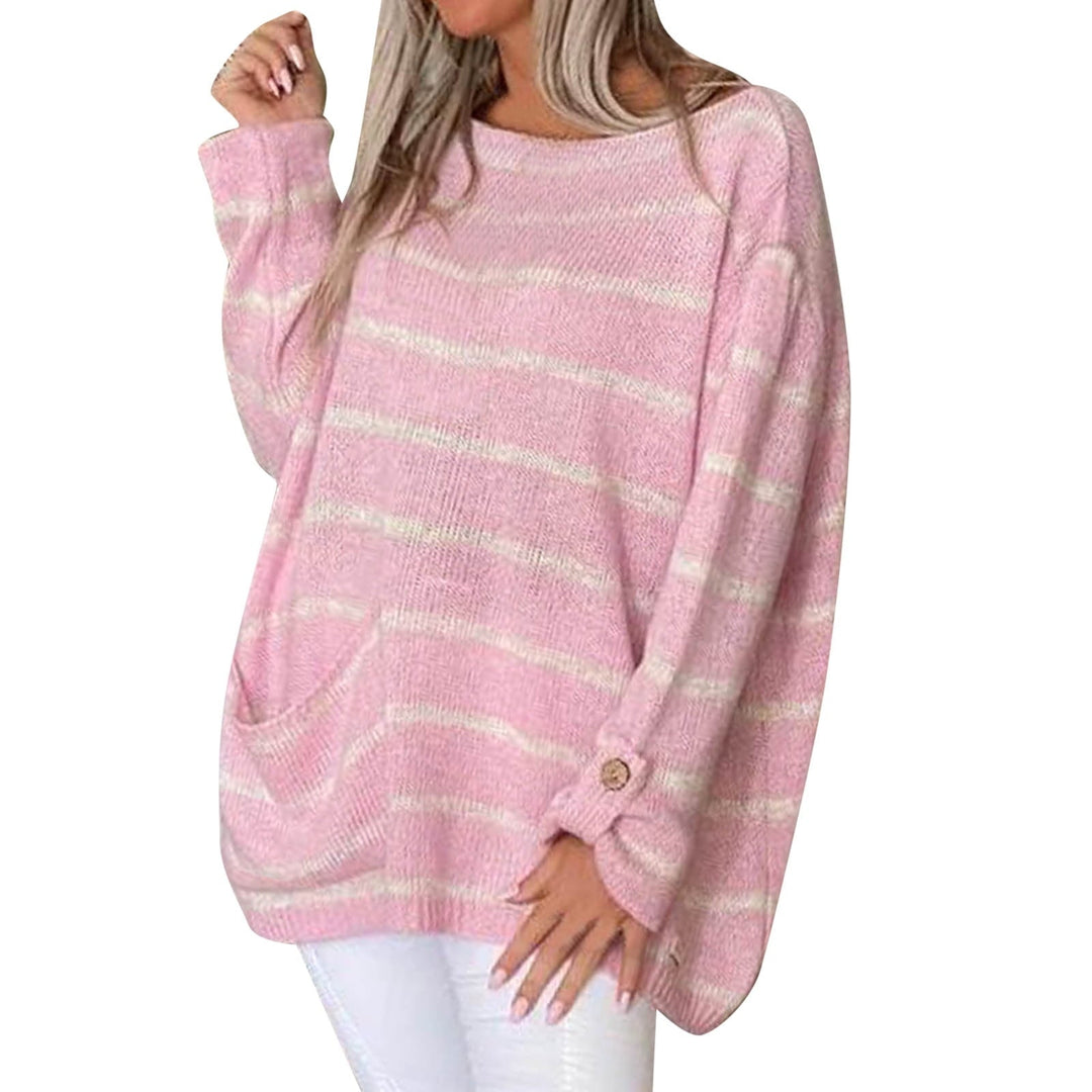 Levoire | Pull Rayé Modèle Ample Grand Pull Vêtements Femme