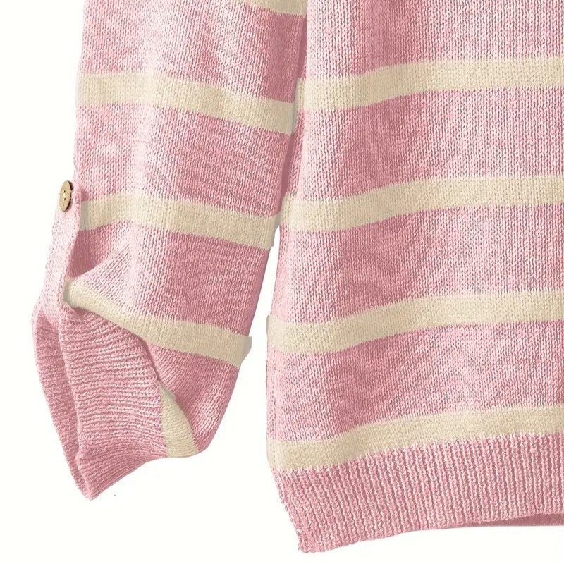 Levoire | Pull Rayé Modèle Ample Grand Pull Vêtements Femme