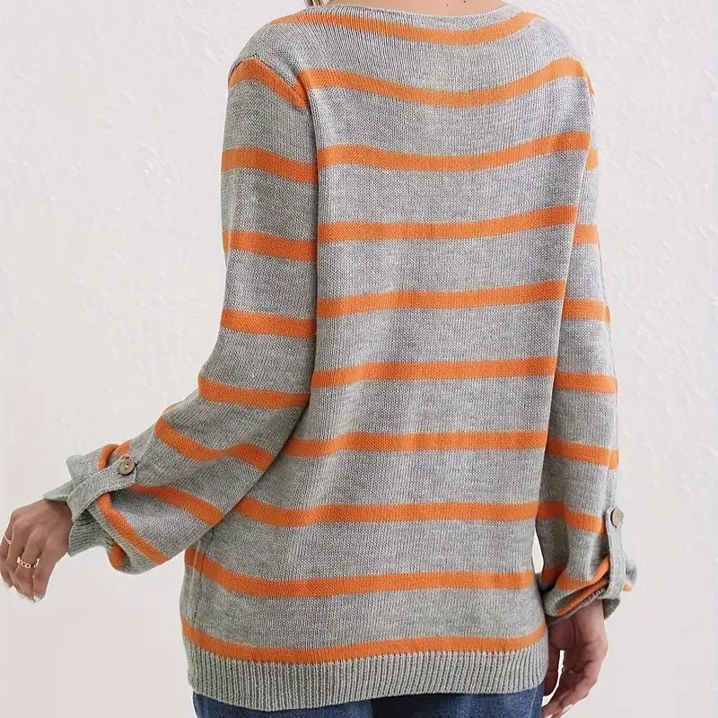 Levoire | Pull Rayé Modèle Ample Grand Pull Vêtements Femme