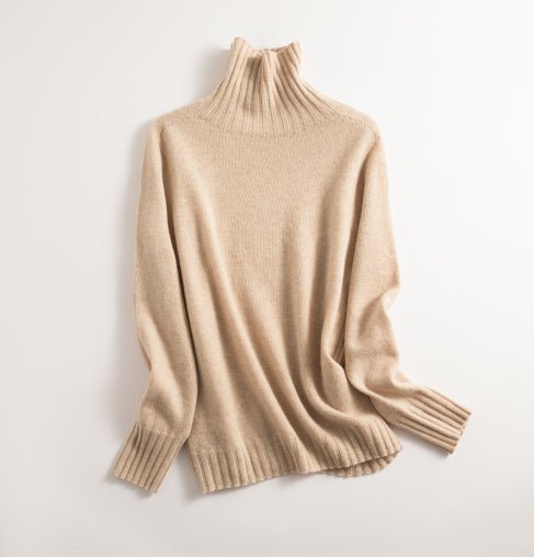 Levoire | Pull Chaud Sans Coutures Col Roulé Laine Pull Chameau