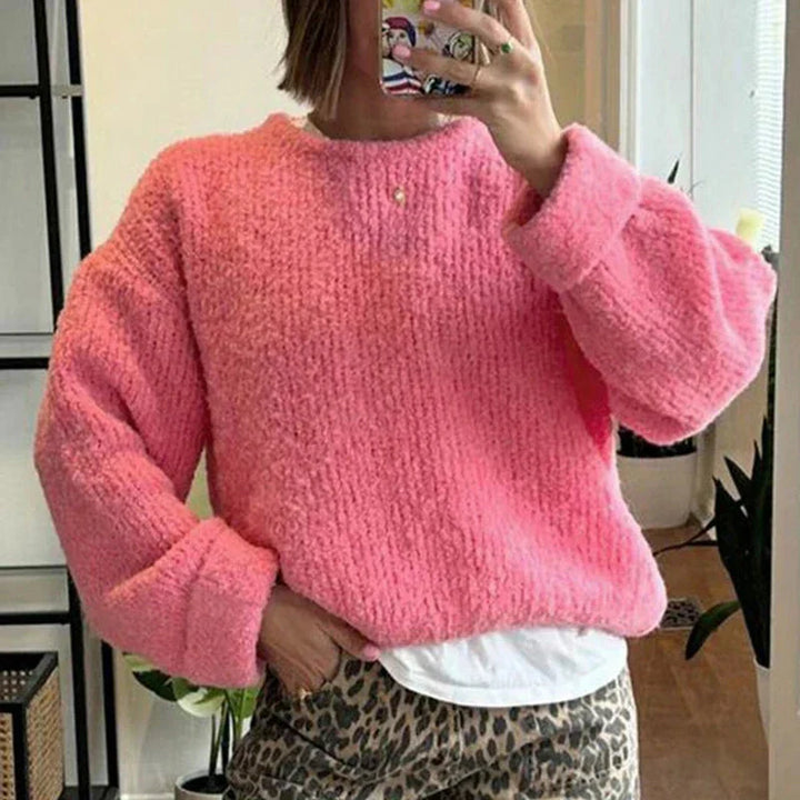 Levoire | Pull Femme Coupe Ample Pull Chaleureux Pull Femme Rosa Une taille