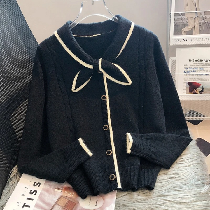 Levoire | Gilet En Version Unie Avec Col En Boucle Noir Une taille