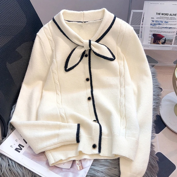Levoire | Gilet En Version Unie Avec Col En Boucle Blanc Une taille