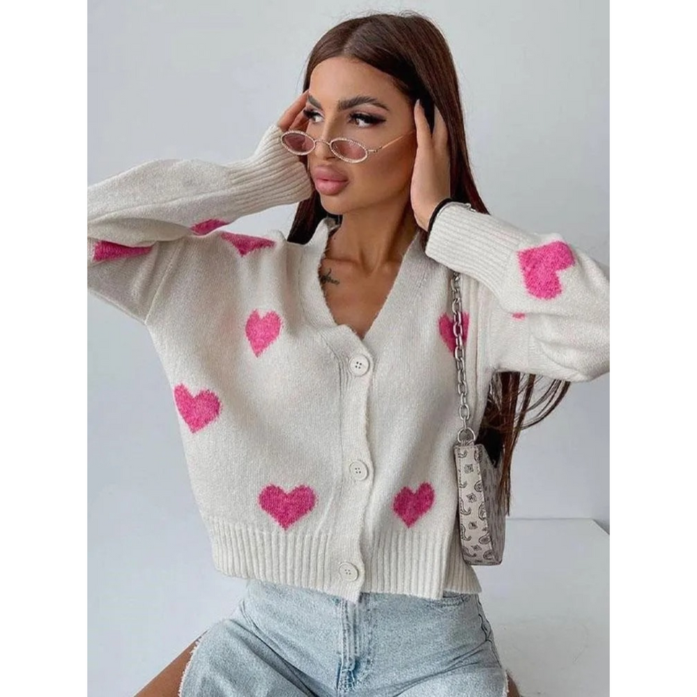 Levoire | Cardigan Avec Imprimé Love Col V