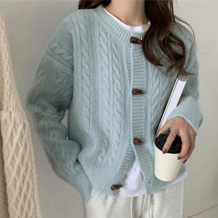 Levoire | Gilet Avec Boutons Rétro À L'Avant Bleu Une taille