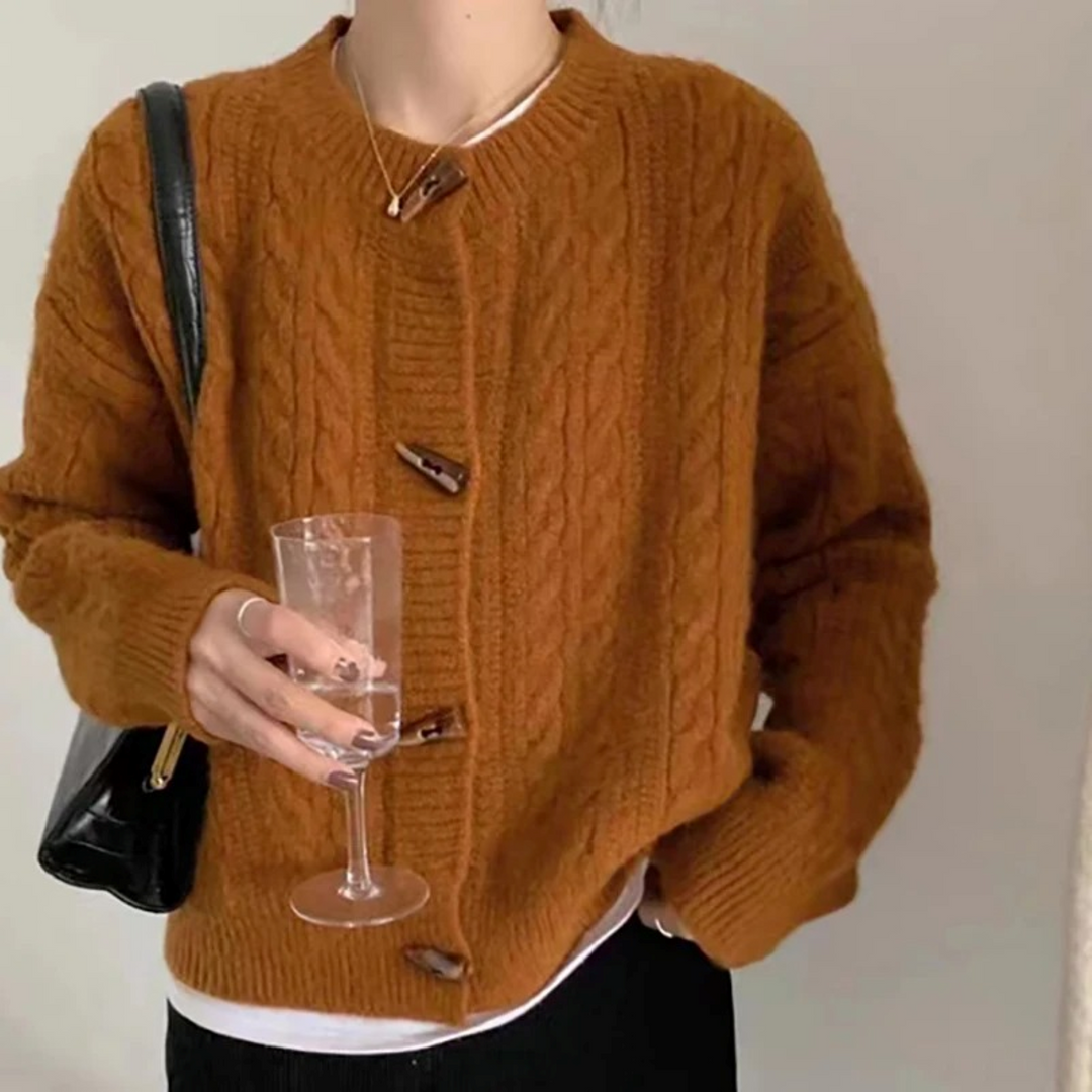 Levoire | Gilet Avec Boutons Rétro À L'Avant Braun Une taille