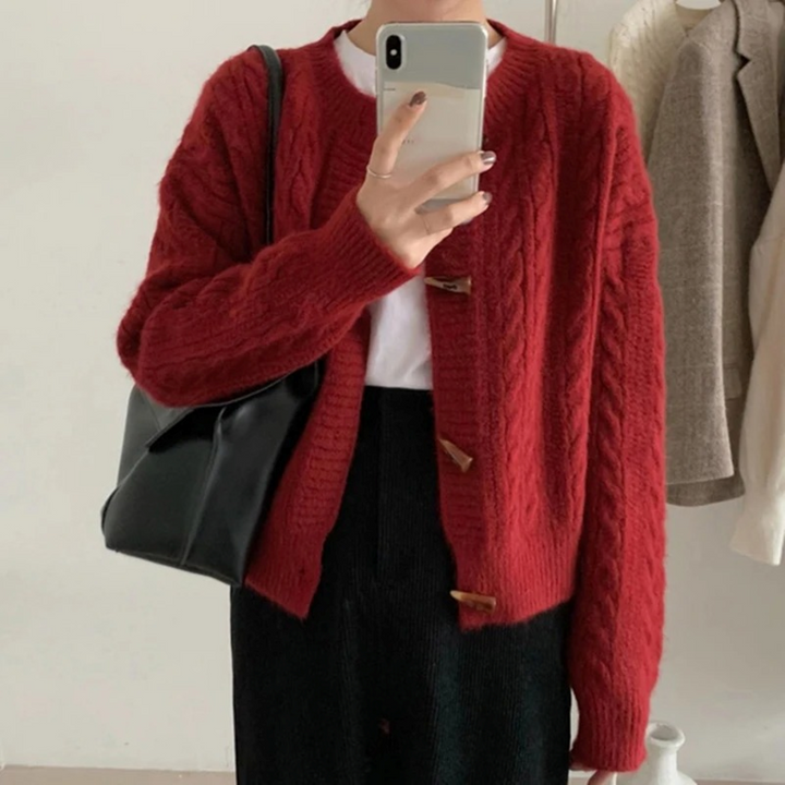 Levoire | Gilet Avec Boutons Rétro À L'Avant Rot Une taille