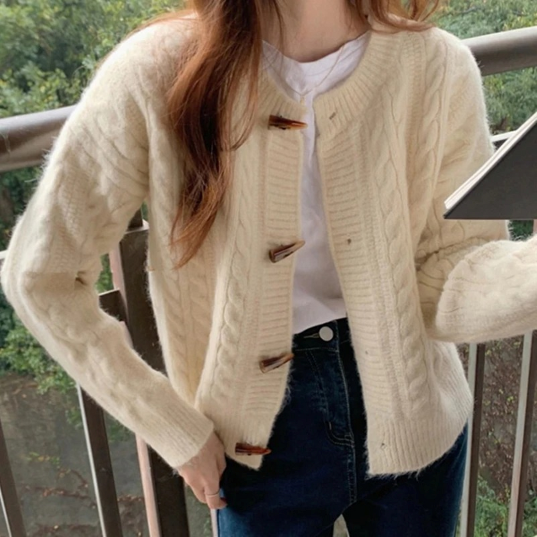 Levoire | Gilet Avec Boutons Rétro À L'Avant Brun clair Une taille