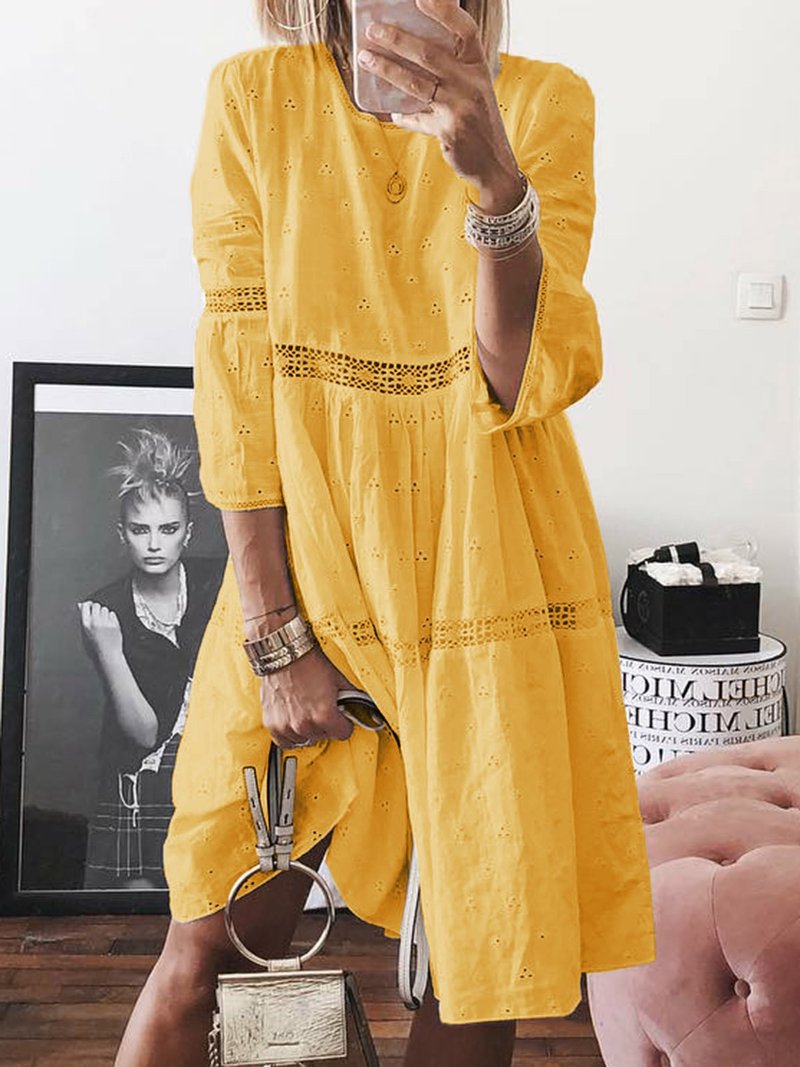 Levoire | Robe De Plage Confortable Pour Femmes Jaune