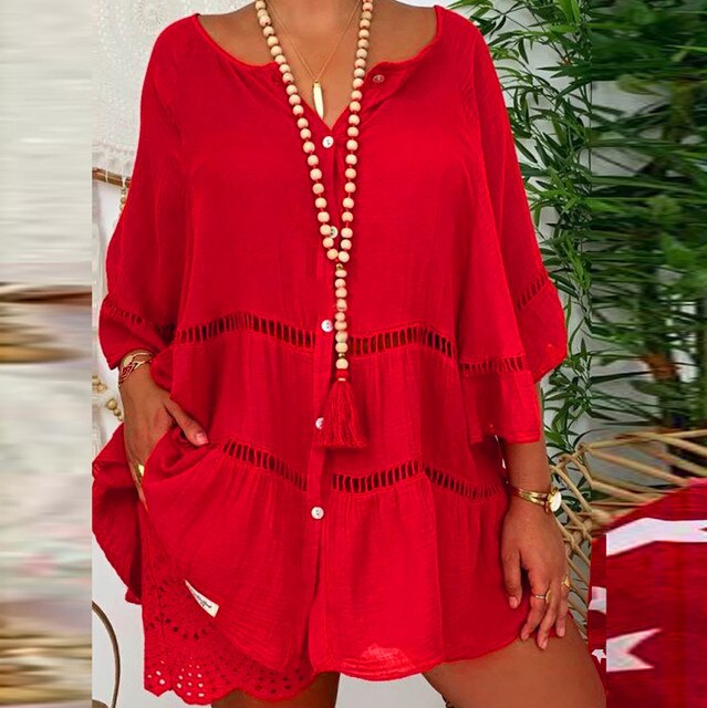Levoire | Robe D'Été Décontractée Pour Femmes Pour Les Journées Chaudes Rot