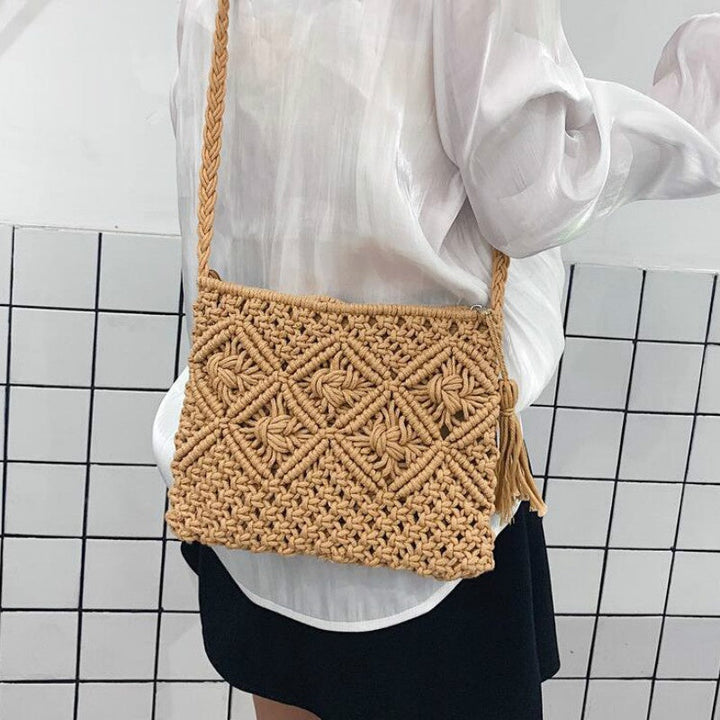 Levoire | Sac Bandoulière En Toile Avec Fermeture Éclair