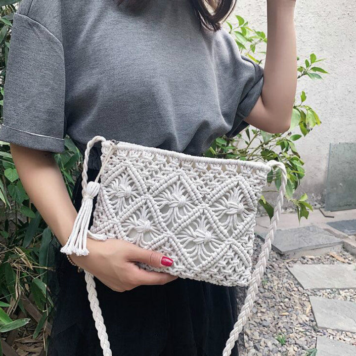 Levoire | Sac Bandoulière En Toile Avec Fermeture Éclair