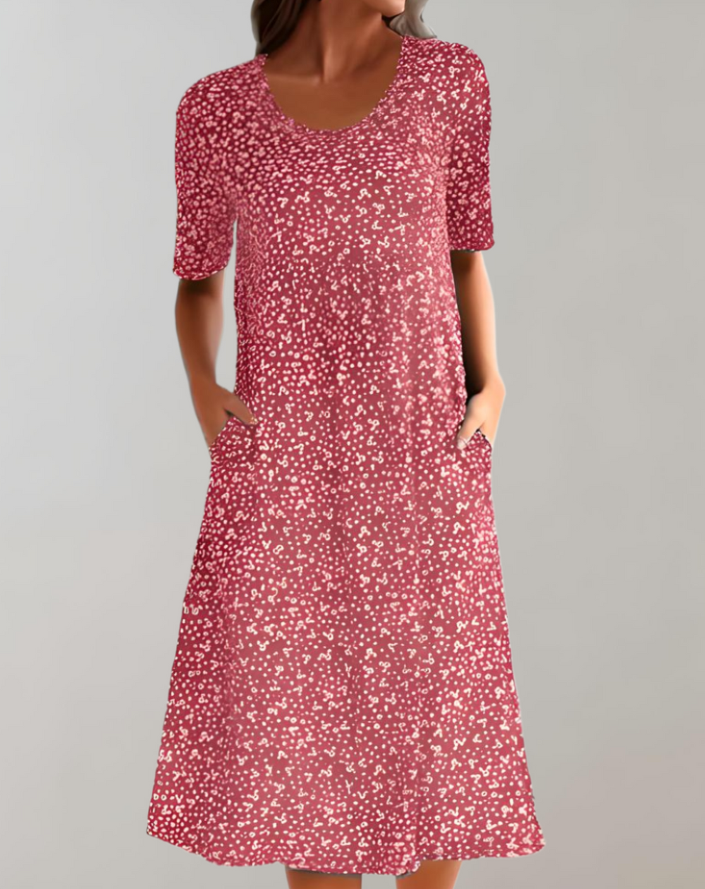 Levoire | Robe D'Été Légère À Encolure En V Casual Rot