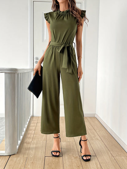 Levoire | Combinaison Élégante Avec Ceinture À Nœud Et Volant