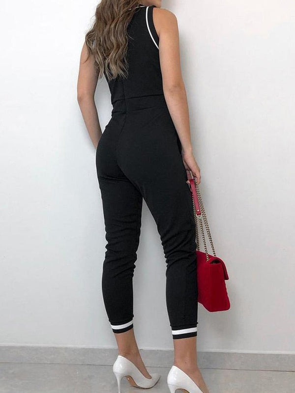 Levoire | Jumpsuit Sans Manches Élégant Avec Ceinture