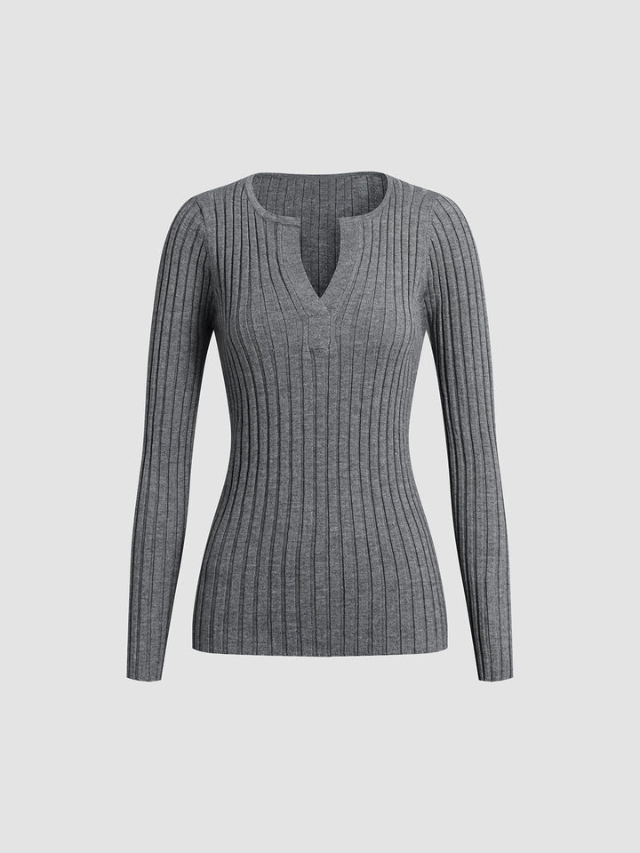 Levoire | Pull En Tricot À Manches Longues Avec Décolleté En V Vêtements Pour Femmes