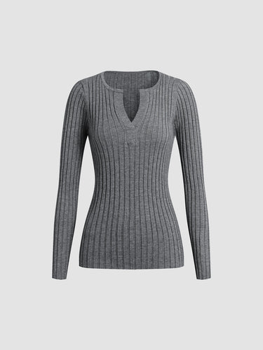 Levoire | Pull En Tricot À Manches Longues Avec Décolleté En V Vêtements Pour Femmes