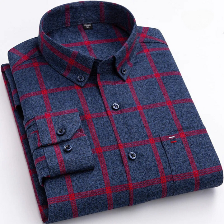 Levoire | Chemise À Manches Longues Avec Bouton Pour Homme Rot
