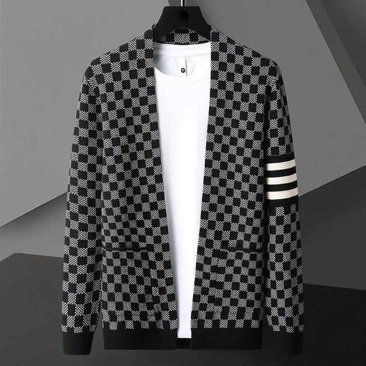 Levoire | Mince Gilet Ouvert Avec Poches Pour Hommes Blanc