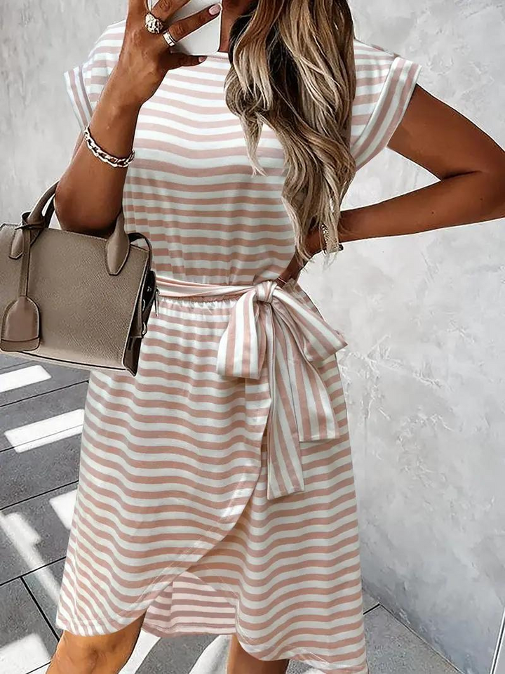 Levoire | Ceinture Robe D'Été À Manches Courtes Robe D'Été