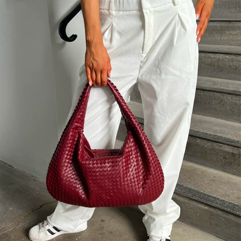 Levoire | Fermeture Éclair Grande Sac Tissé Sacs Bandoulière Rot