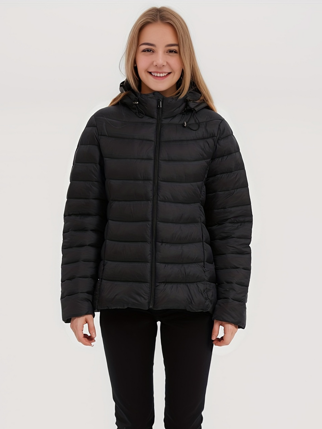 Levoire | Veste Longue À Manches Longues Chaîne À Glissière Capuche 2XL