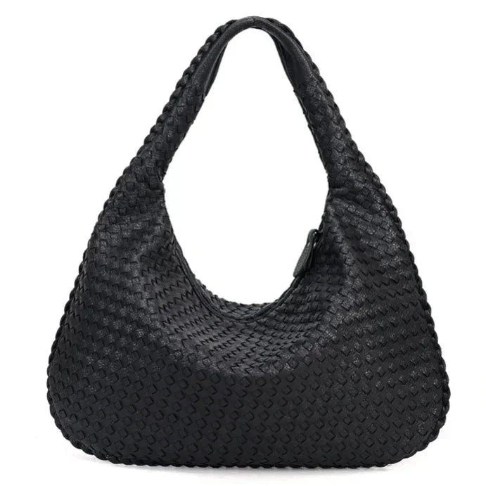 Levoire | Grande Sac À Bandoulière En Cuir Vegan Pour Femmes Noir