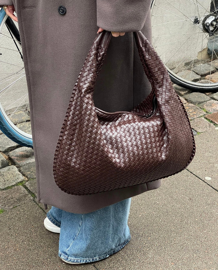 Levoire | Sac À Main Pour Femmes Imperméable Pour Un Usage Quotidien Avec Fermeture Éclair Brun foncé