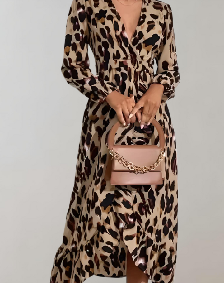 Levoire | Robe D'Été Décontractée Leohirvikuosi Braun