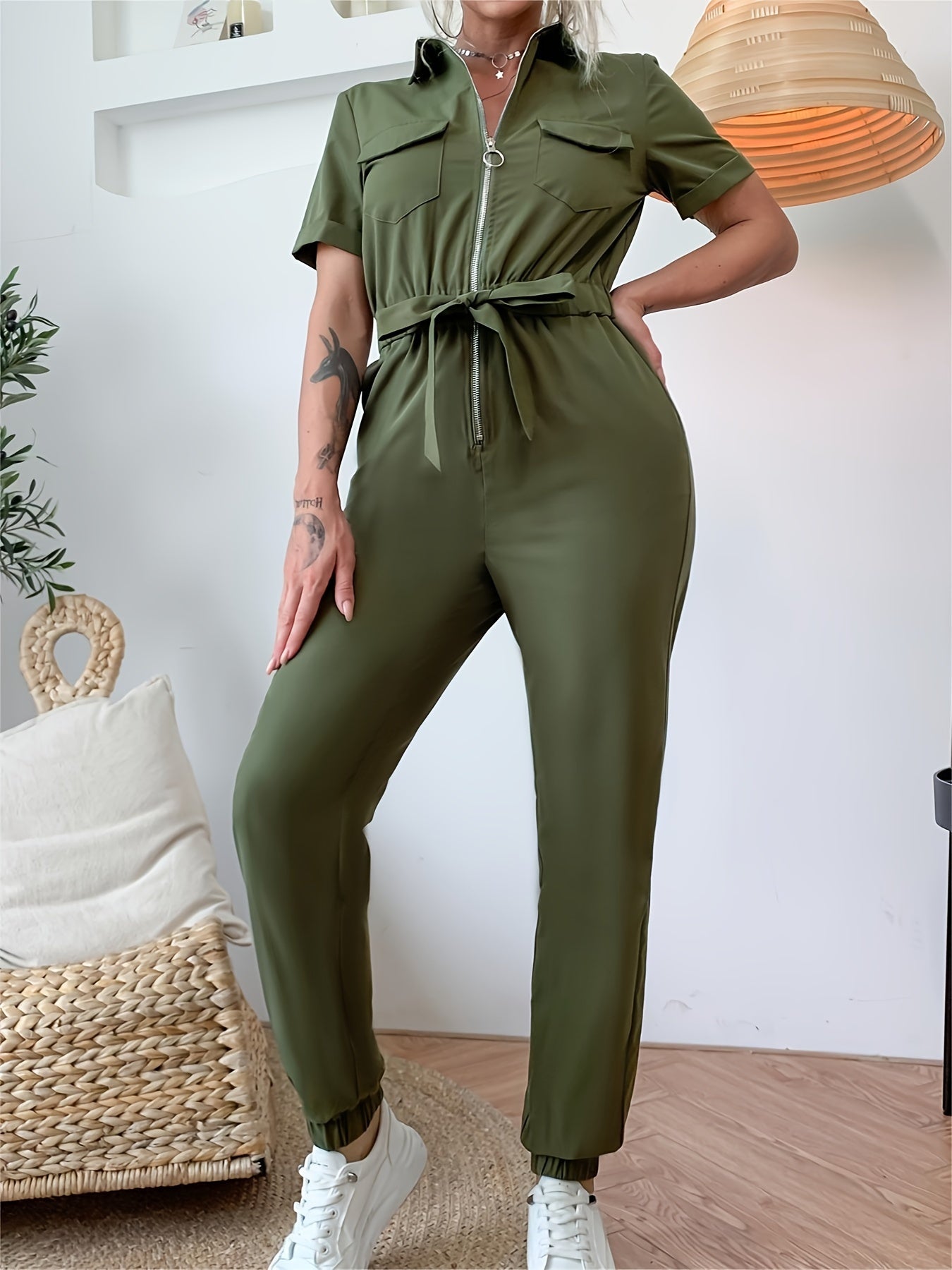 Levoire | Style Tailleur Jumpsuit Avec Fermeture Éclair