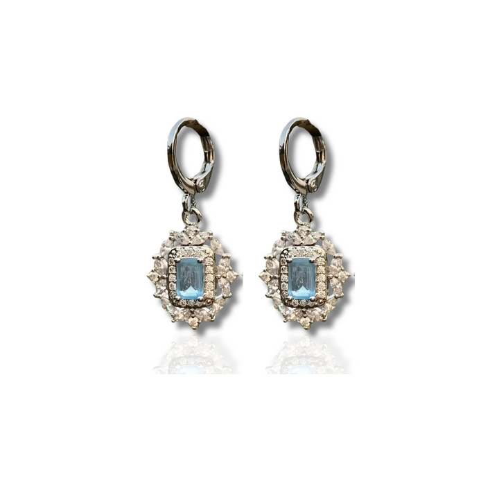 Levoire | Aquamarine Cristal Boucles D'Oreilles