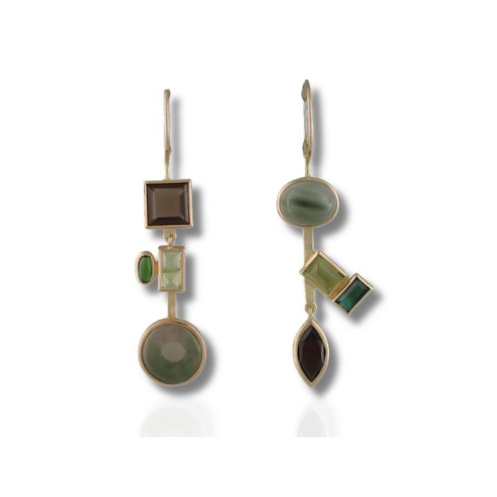 Levoire | Boucles D'Oreilles Avec Pierres Colorées