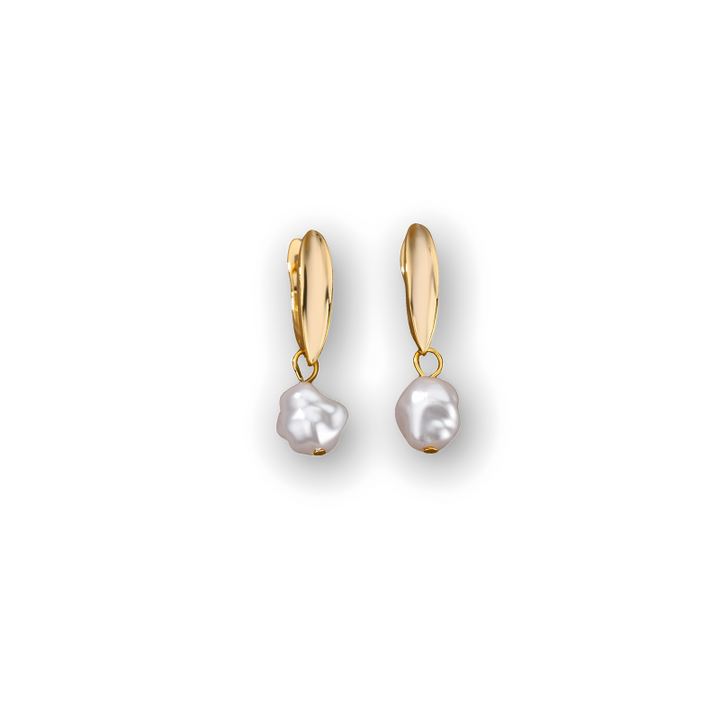 Levoire | Boucles D'Oreilles En Perles Dorées Élégantes