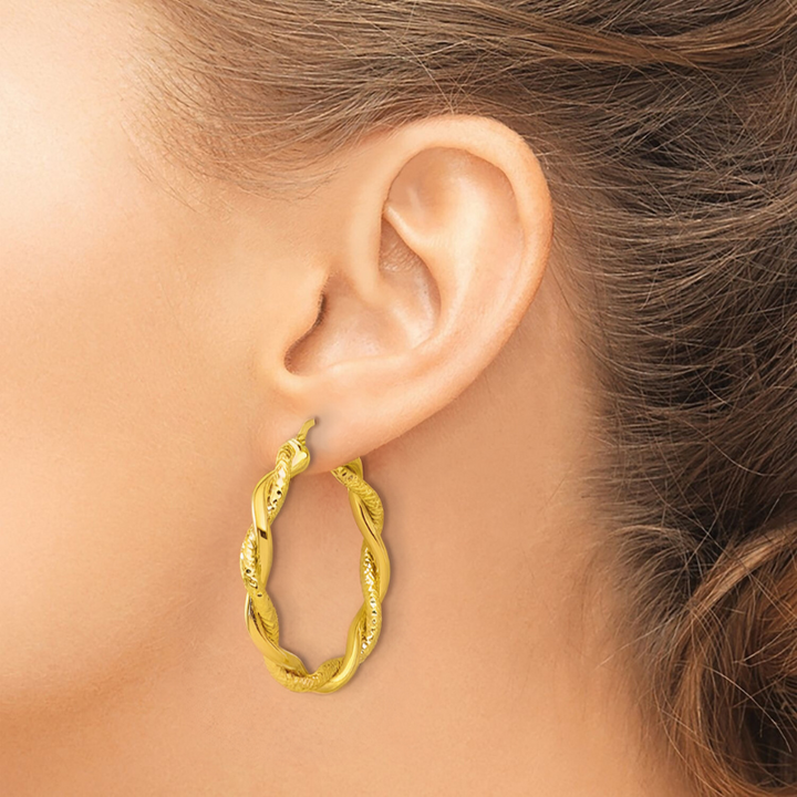 Levoire | Boucles D'Oreilles Twist Couleur Or