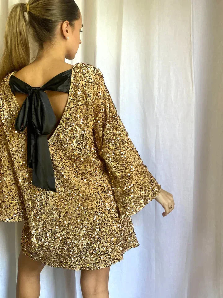 Levoire | Robe Scintillante Or
