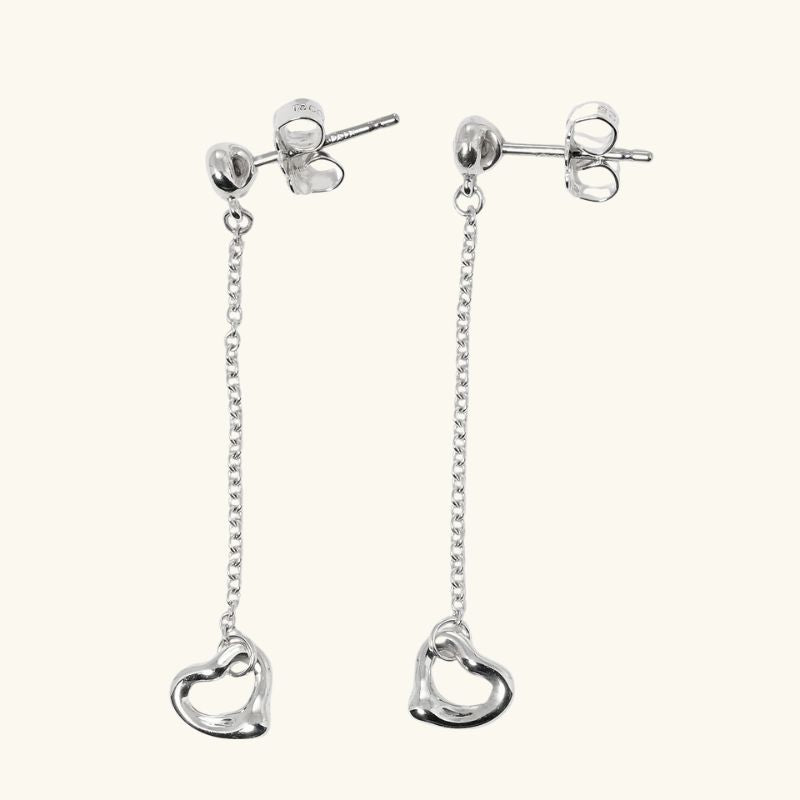 Levoire | Boucles D'Oreilles En Cœur Dorées Argent 50 mm