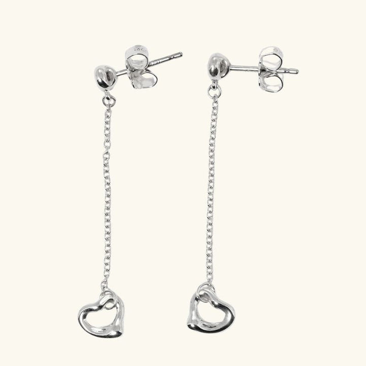 Levoire | Boucles D'Oreilles En Cœur Dorées Argent 50 mm