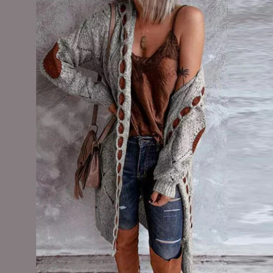 Levoire | Veste En Tricot À Capuche Moderne Gris
