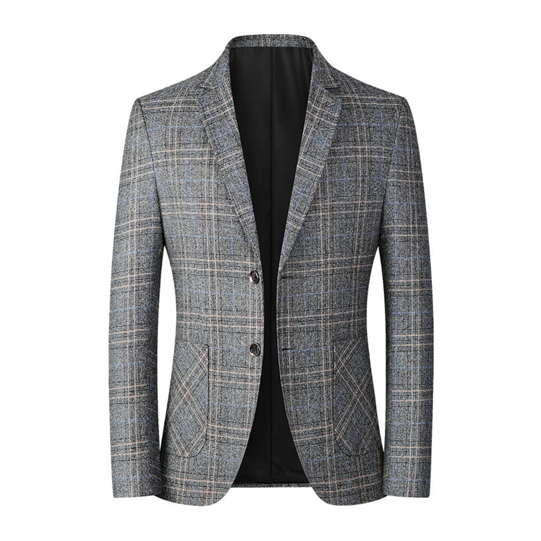 Levoire | Veste À Carreaux Rento Pour Hommes Gris