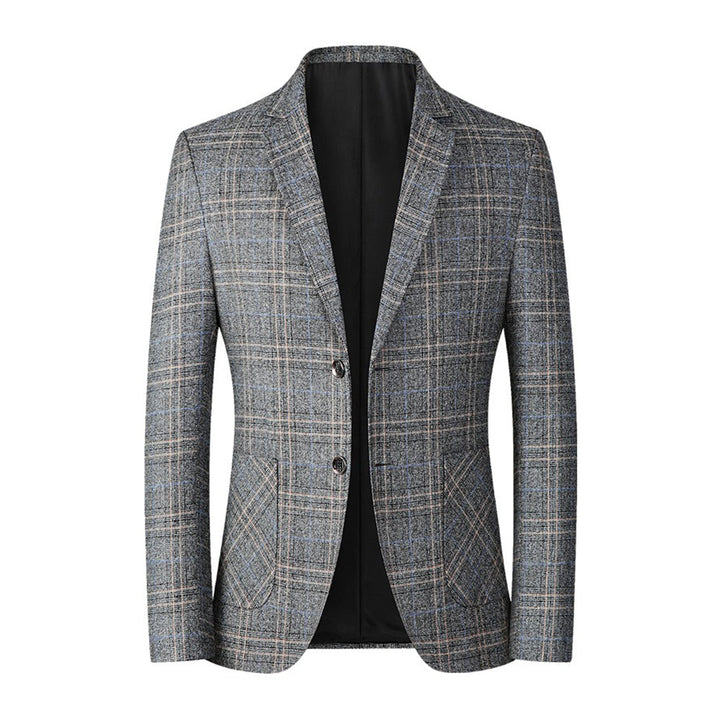 Levoire | Veste À Carreaux Rento Pour Hommes Gris