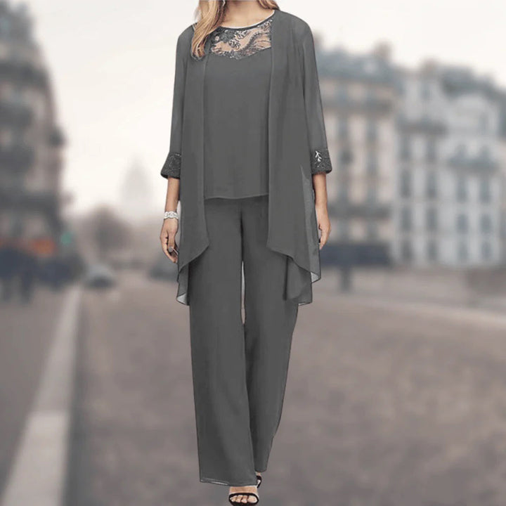 Levoire | 3 Pièces Ensemble Respirant Pour Femmes Gris