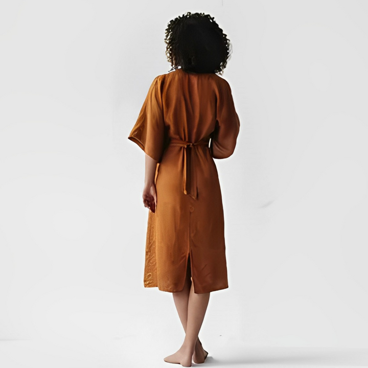 Levoire | Robe En Lin Léger Au Style Décontracté
