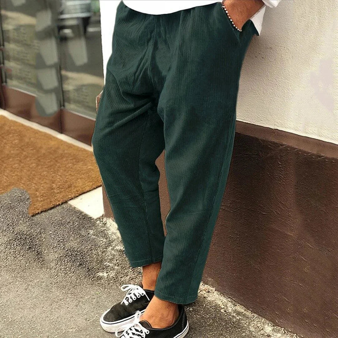 Levoire | Pantalon en velours côtelé Viinikeruu Vert