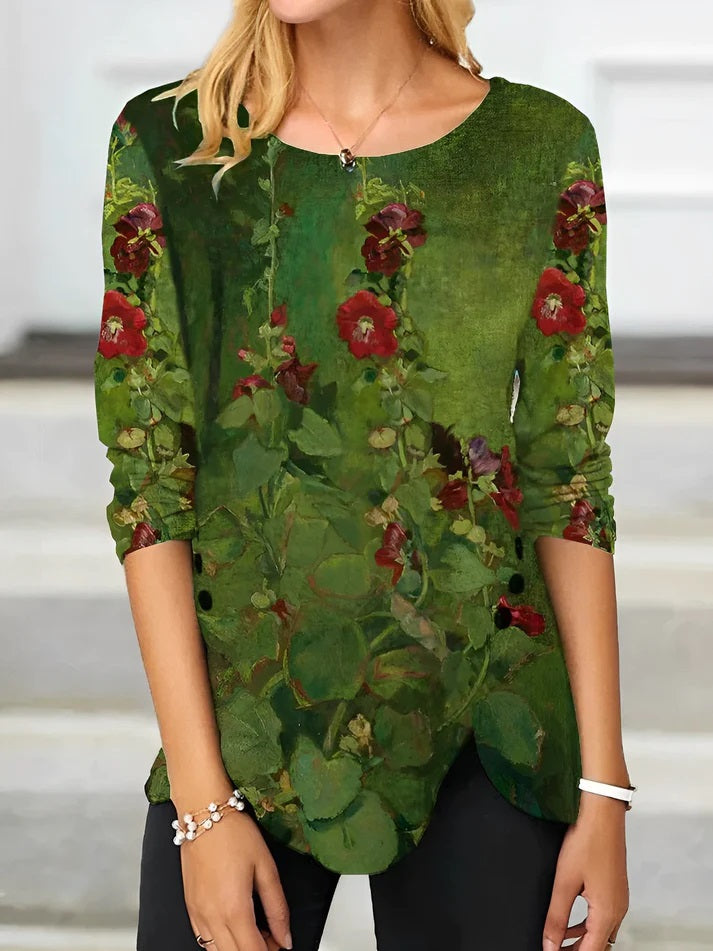 Levoire | T-Shirt Féminin Élégant Vert