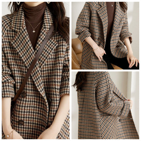Levoire | Veste À Carreaux À Manches Longues Avec Poches