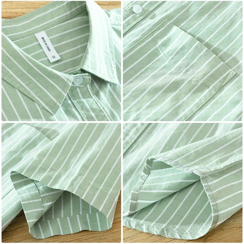 Levoire | Chemise À Rayures Decontractee Intemporelle Hommes