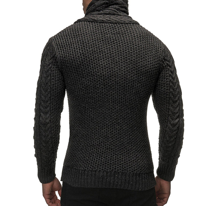 Levoire | Pull-over à col en sol avec manches longues et poches