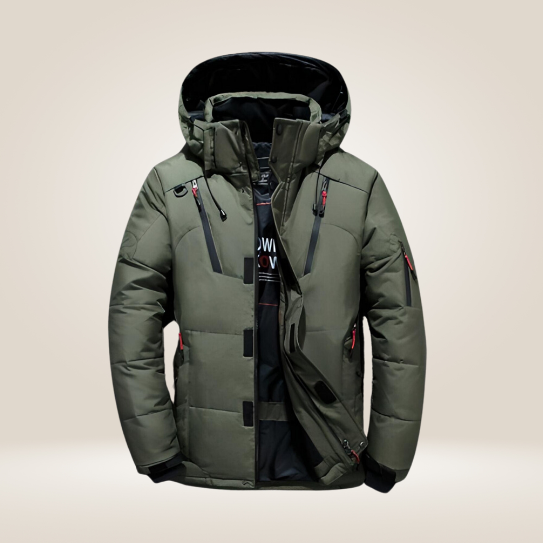 Levoire | Veste Chaude En Duvet Vert